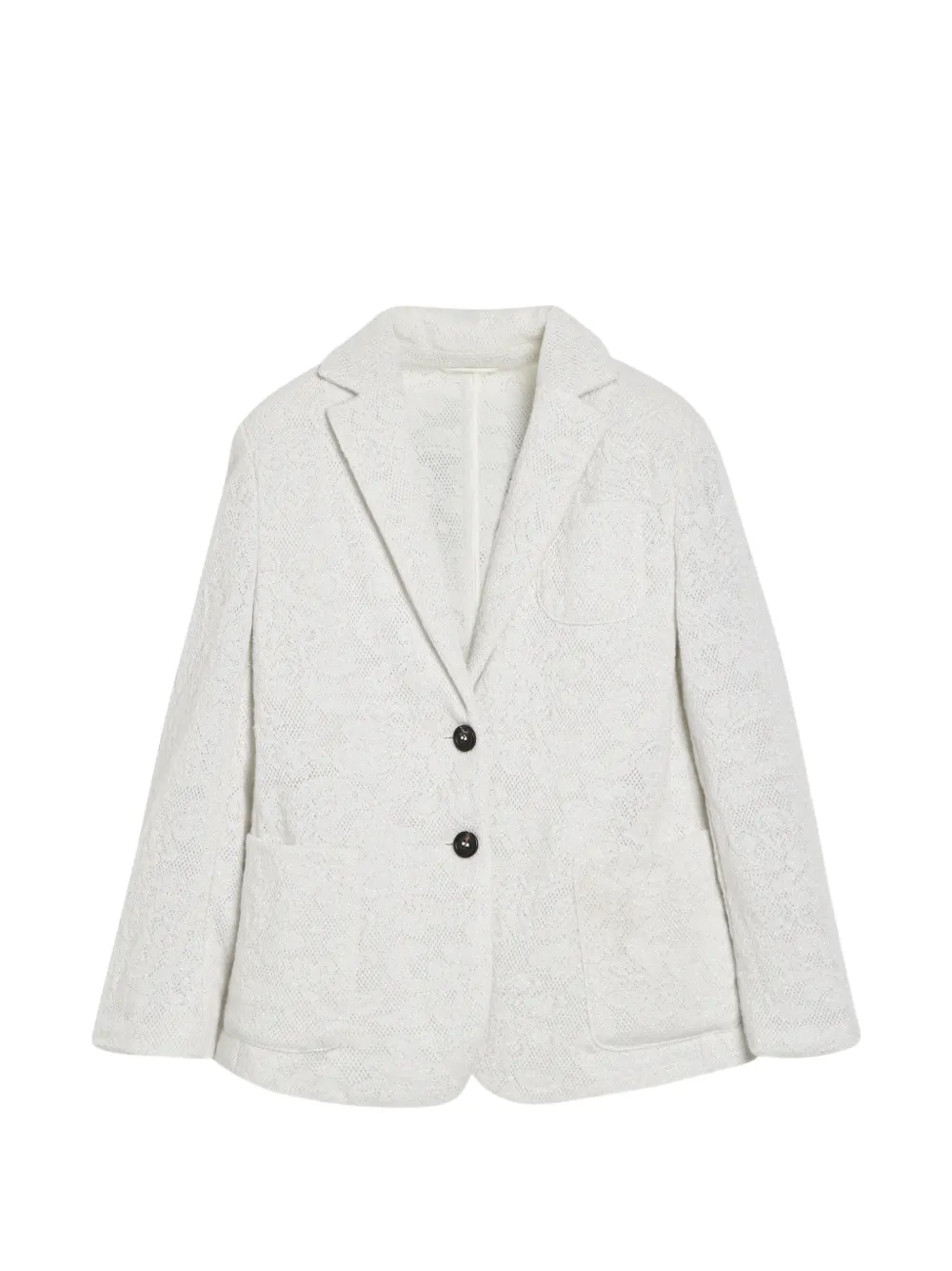 Brunello Cucinelli Kids Blazer in lana vergine e cashmere - Bianco