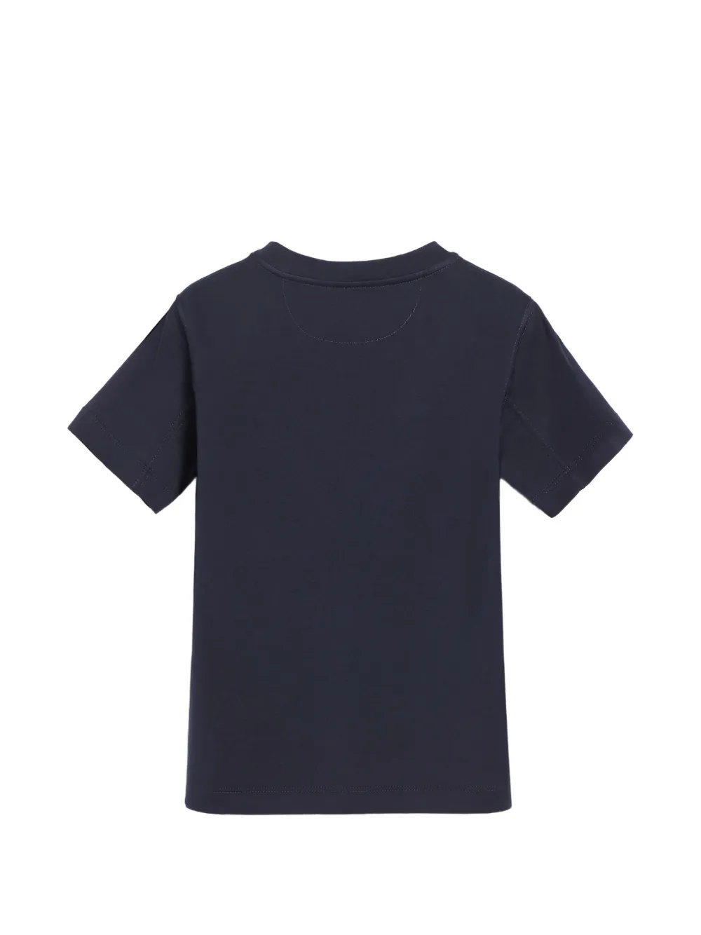 Brunello Cucinelli Kids Katoenen jersey T-shirt met print Blauw