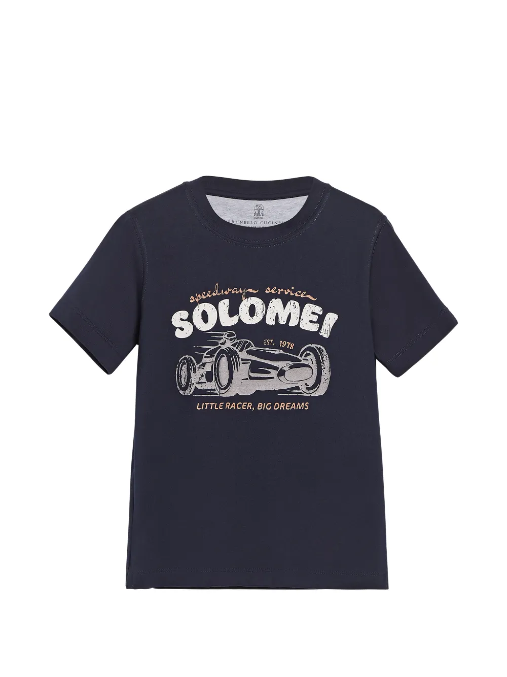 Brunello Cucinelli Kids T-Shirt mit Print - Blau