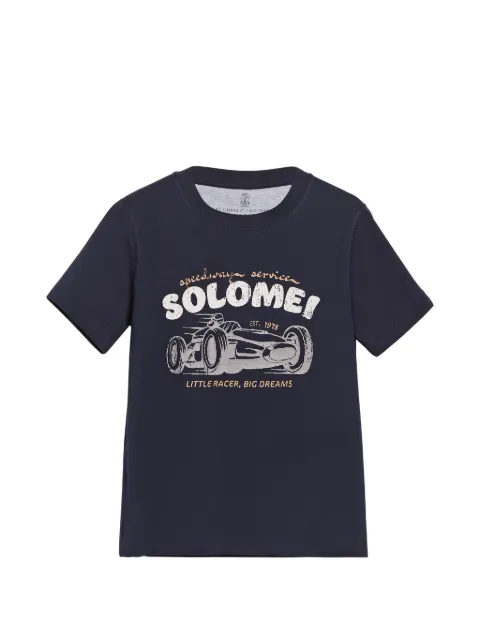 Brunello Cucinelli Kids cotton jersey T-shirt with print