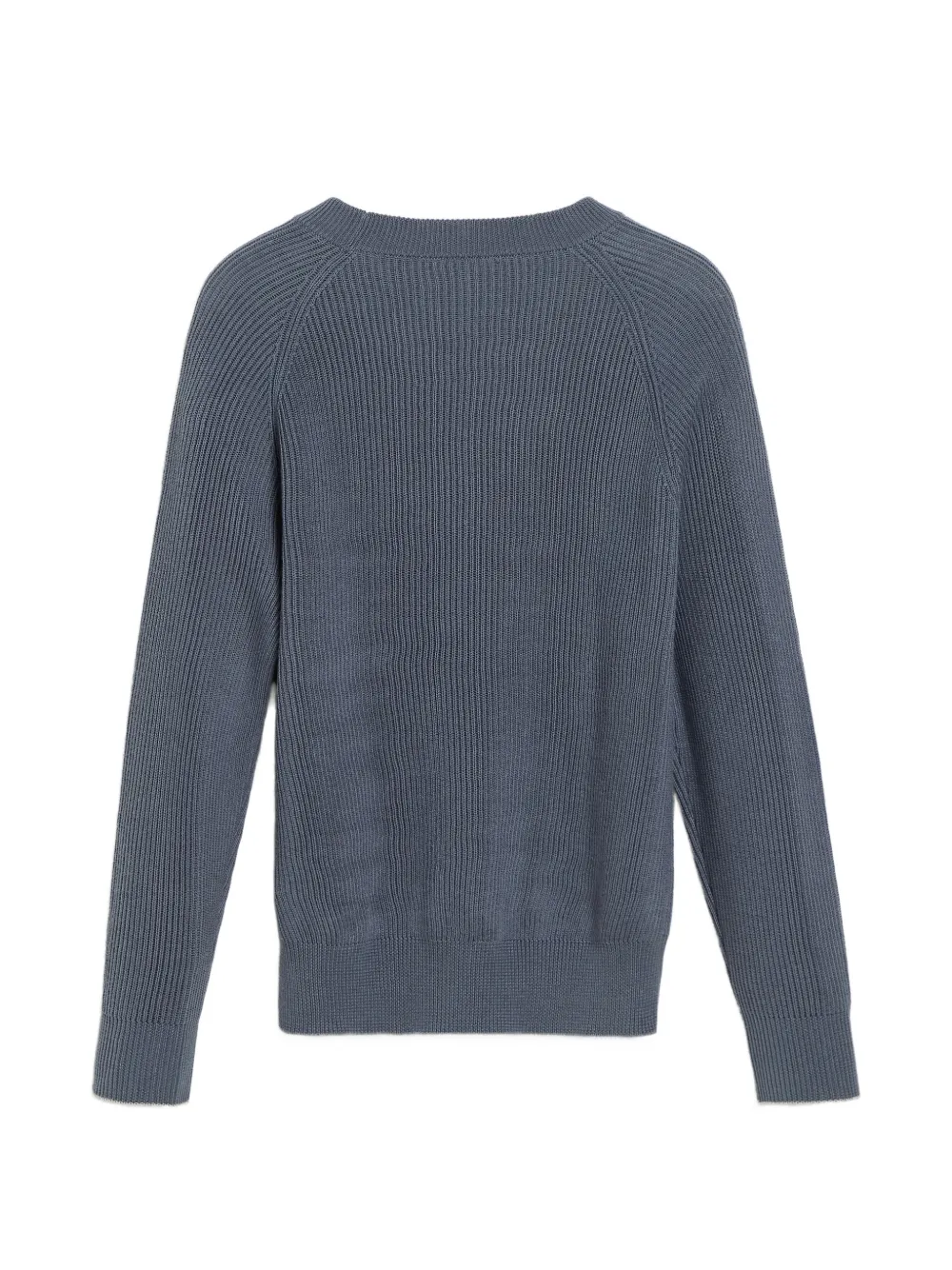 Brunello Cucinelli Kids katoenen ribgebreide trui Blauw