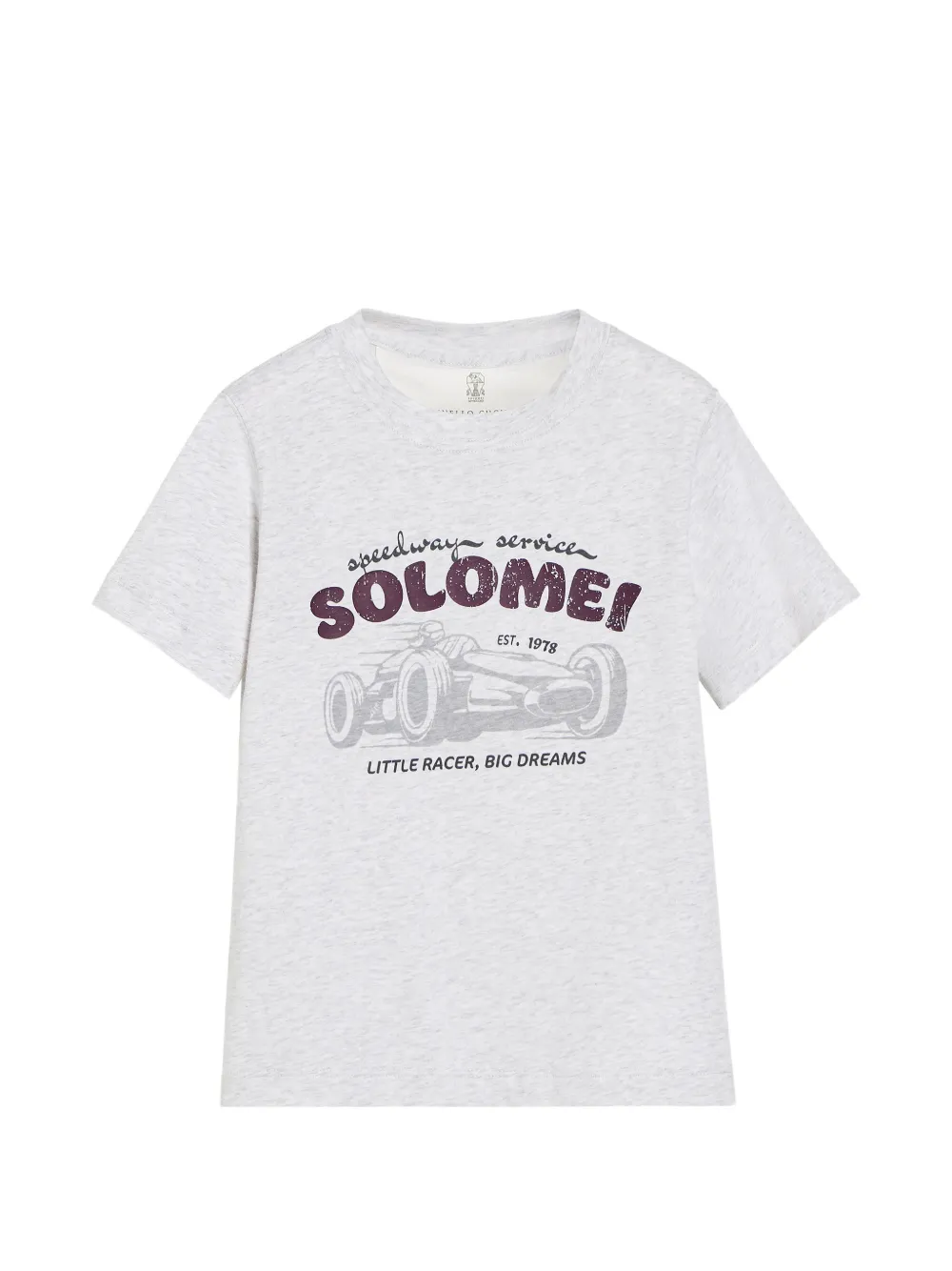 Brunello Cucinelli Kids T-Shirt mit Print - Grau