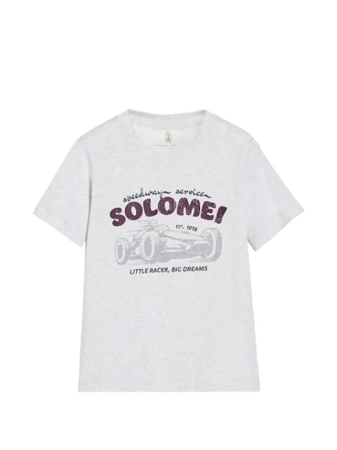 Brunello Cucinelli Kids cotton jersey T-shirt with print