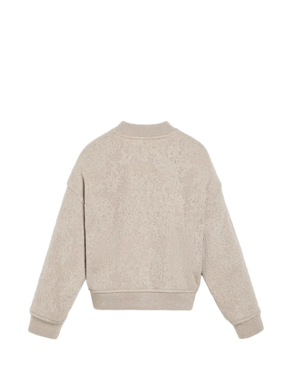 Brunello Cucinelli Kids Jersey bomberjack van scheerwol en kasjmier Beige