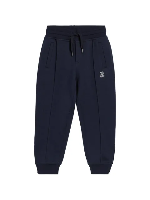 Brunello Cucinelli Kids pantalon de jogging à logo brodé