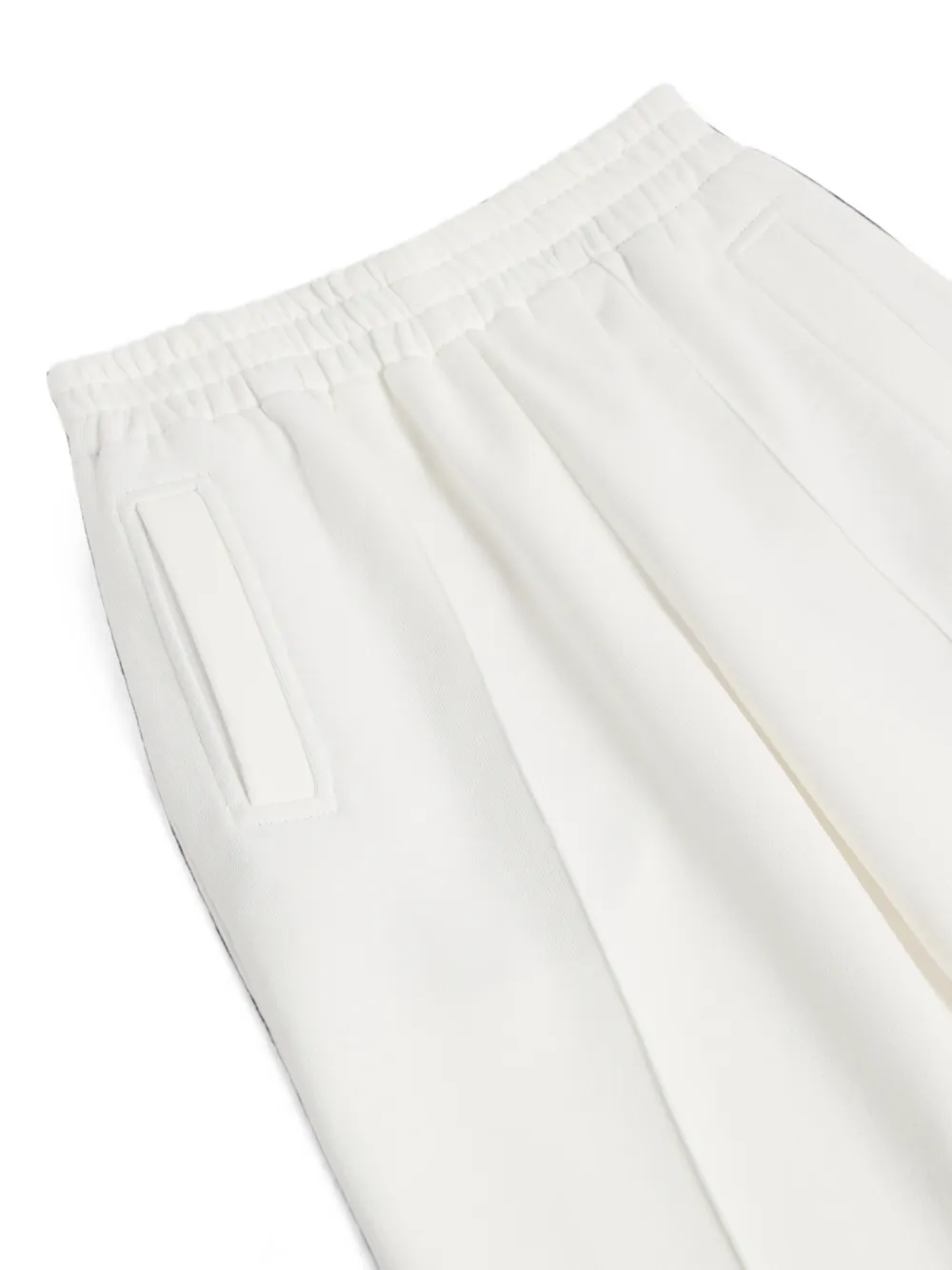 Brunello Cucinelli Kids Katoenen badstof trainingsbroek met Crête-detail Beige