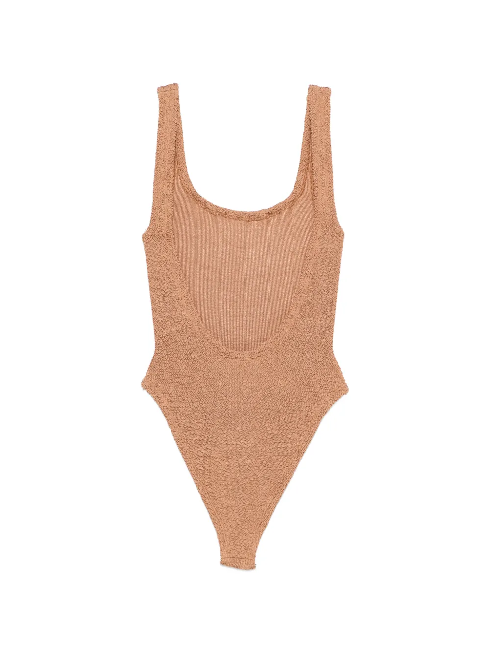 Hunza G Badpak met gekreukt effect Beige