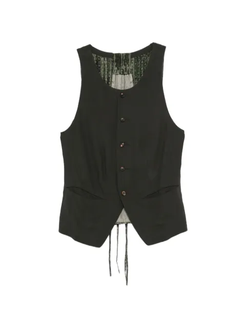 Ziggy Chen patterned-panel vest