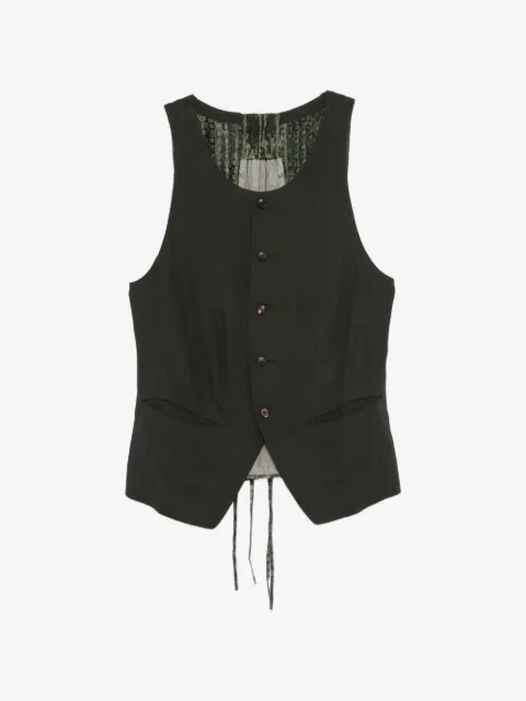 Ziggy Chen patterned-panel vest