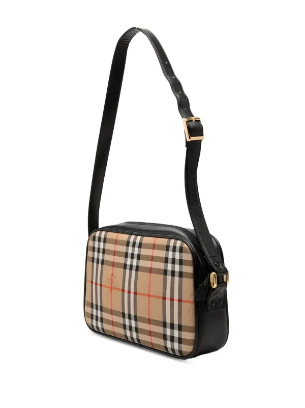 Burberry Pre-Owned 20th Century Haymarket Check Canvas Camera Bag