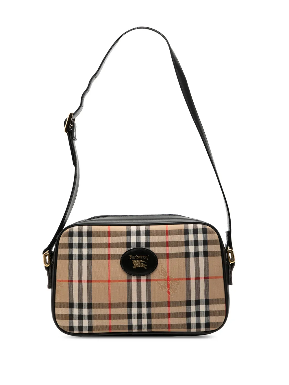 Burberry Pre-Owned 20th Century Haymarket Check Canvas Camera Bag shoulder bag - Nero