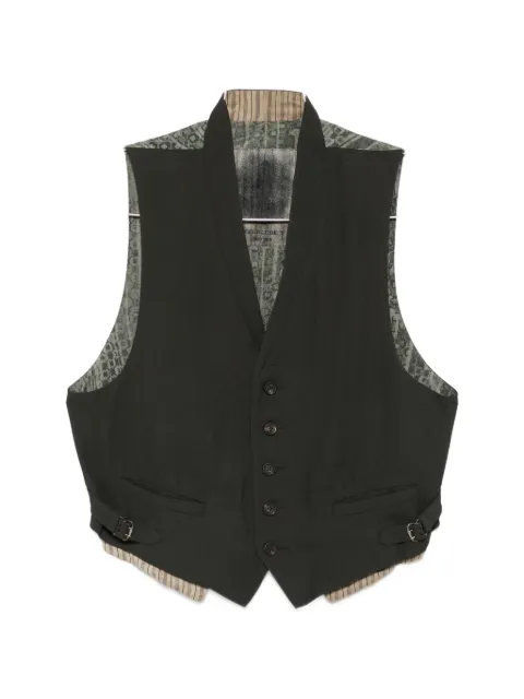 Ziggy Chen patterned-back waistcoat