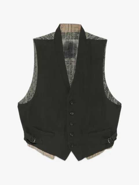 Ziggy Chen patterned-back waistcoat