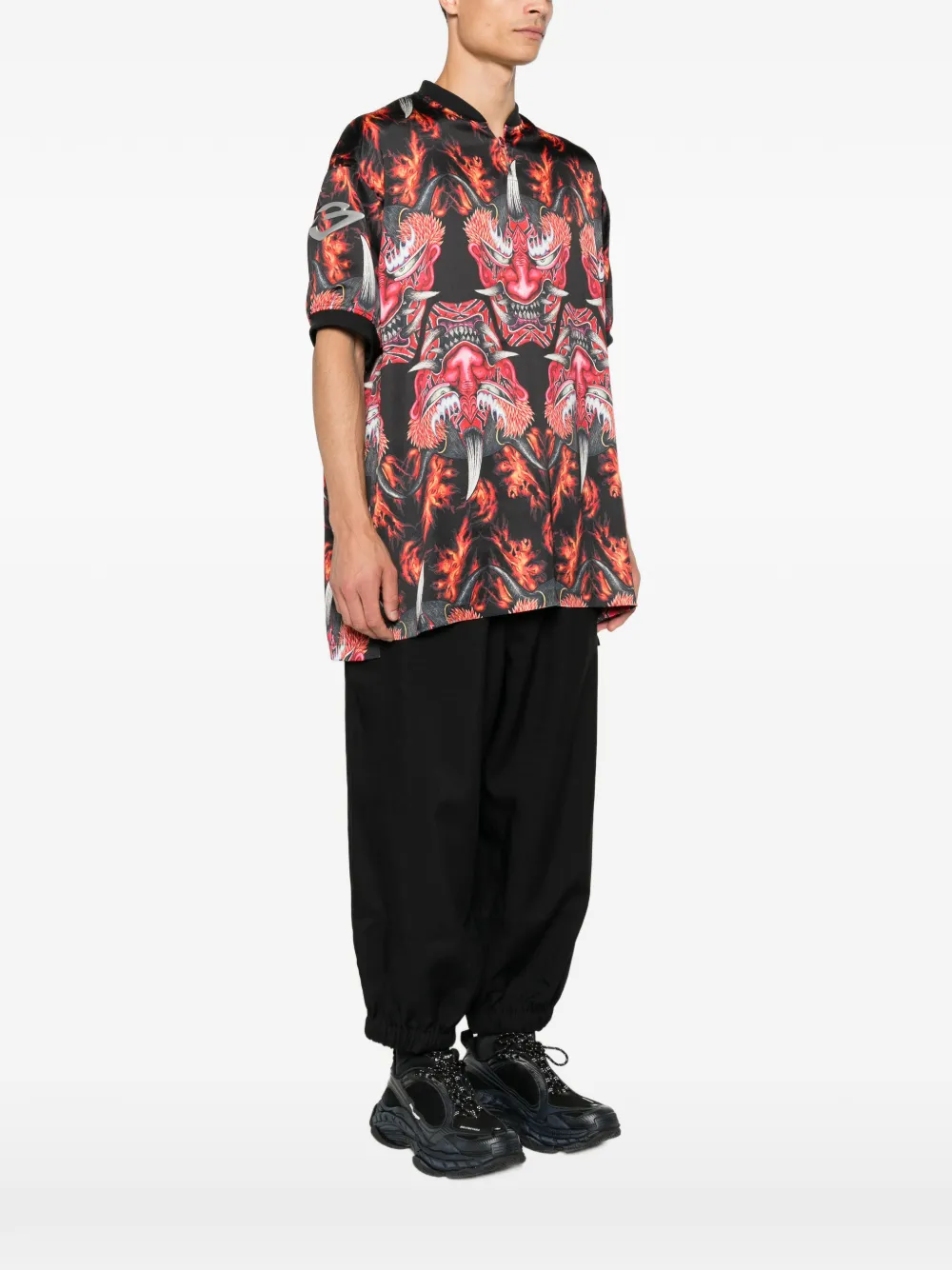 Y-3 Top met korte mouwen Zwart
