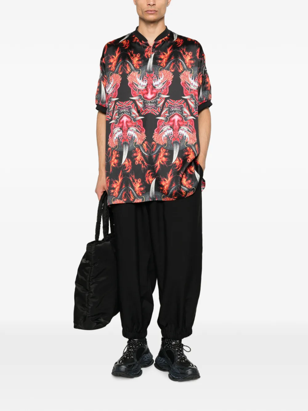 Y-3 Top met korte mouwen Zwart