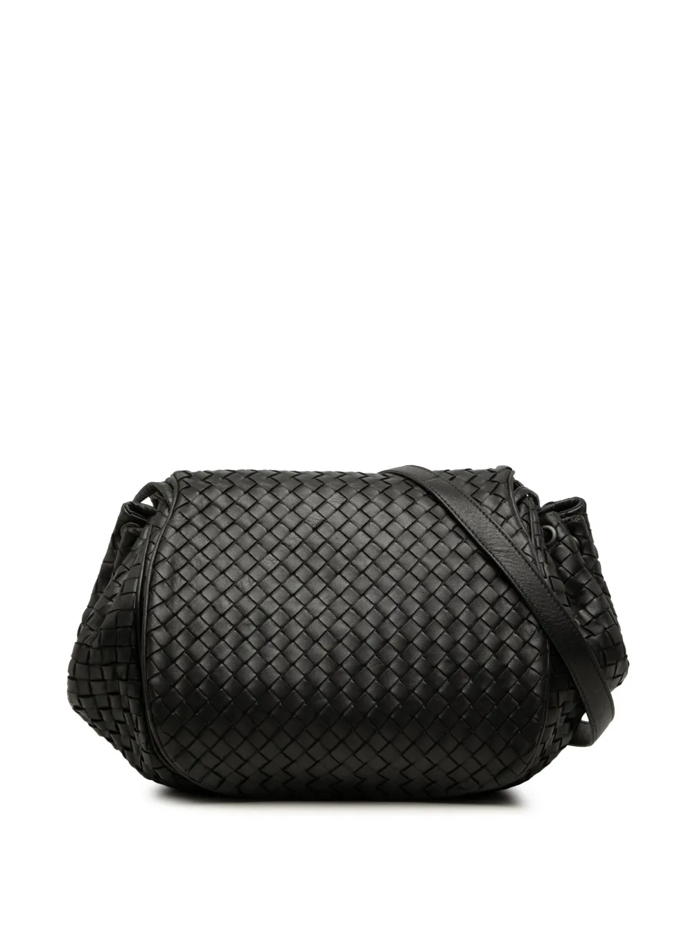 Bottega Veneta Pre-Owned 2010 Nappa Intrecciato Flap crossbody bag - Nero