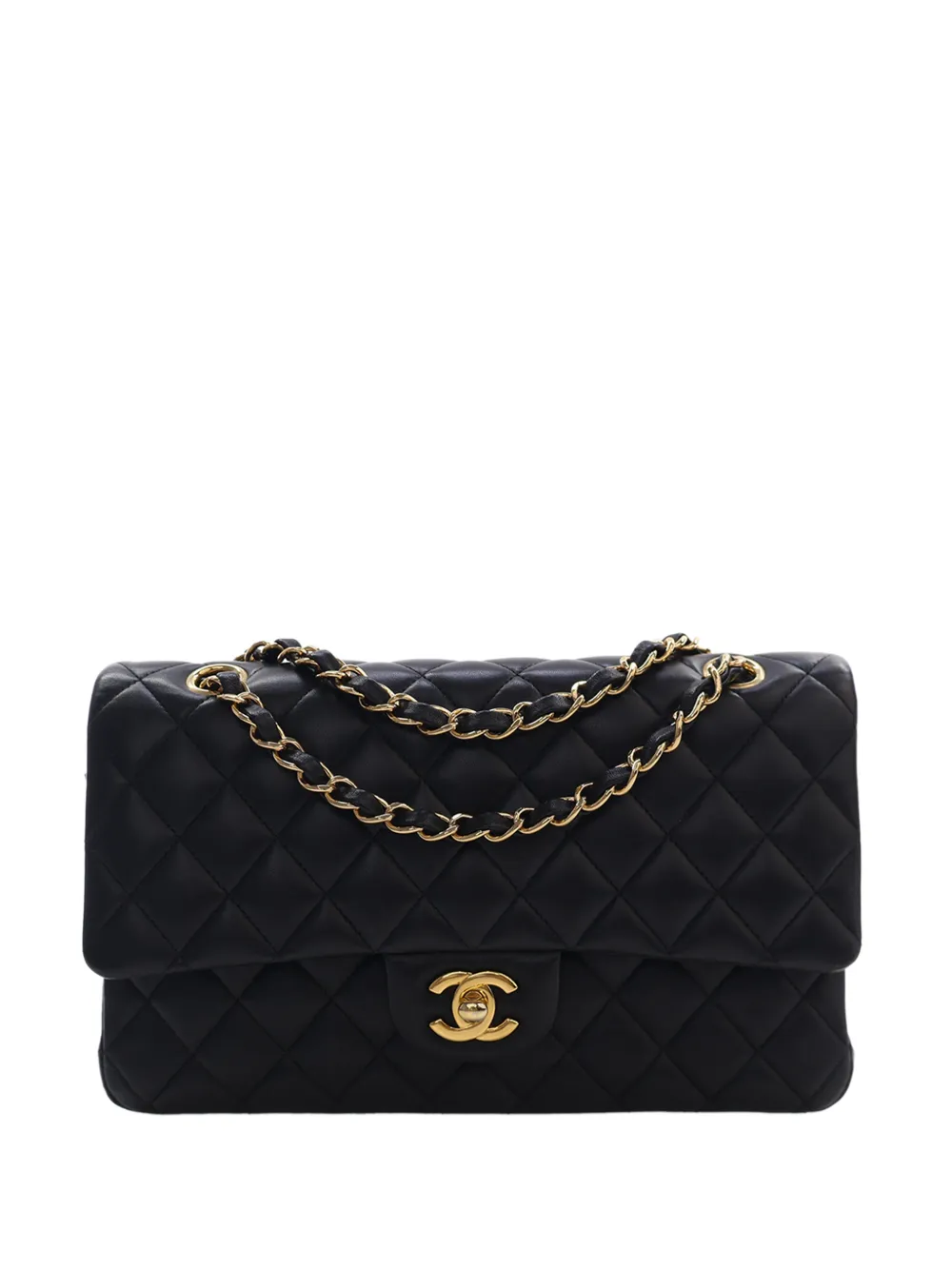 CHANEL Pre-Owned 2021-2026 Medium Classic Lambskin Double Flap shoulder bag - Nero