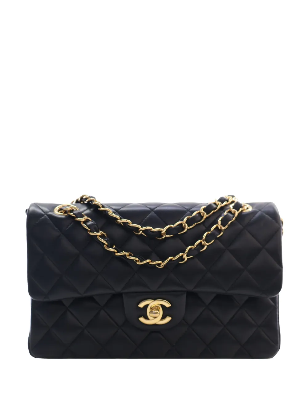 CHANEL Pre-Owned 2021-2026 Small Classic Lambskin Double Flap shoulder bag - Nero