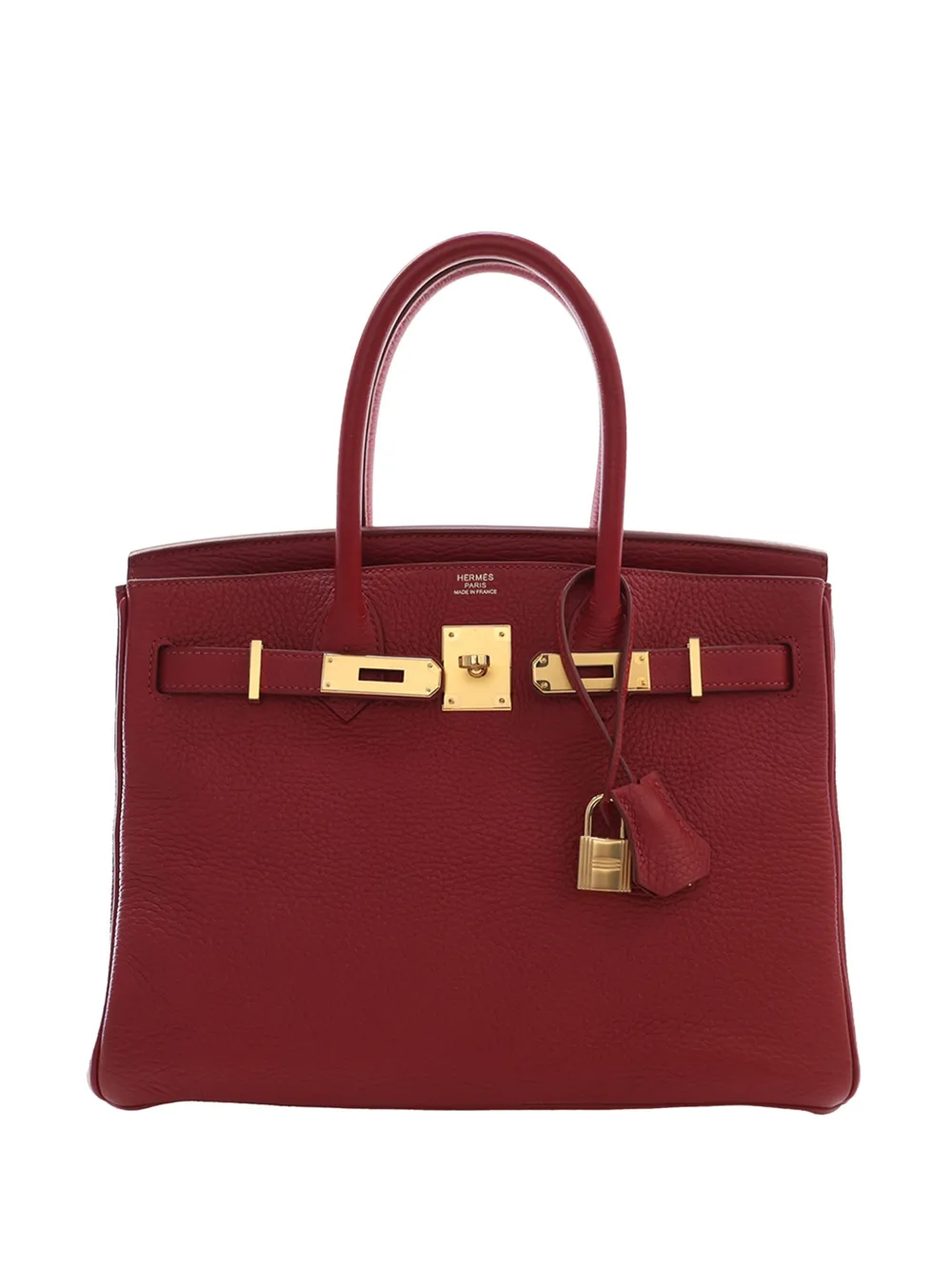 Hermès Pre-Owned 2014 Togo Birkin Retourne 30 handbag - Rosso