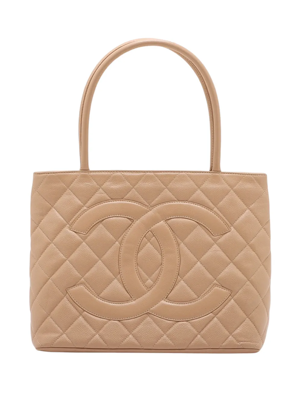 CHANEL Pre-Owned 2004-2005 Caviar Medallion tote bag - Toni neutri