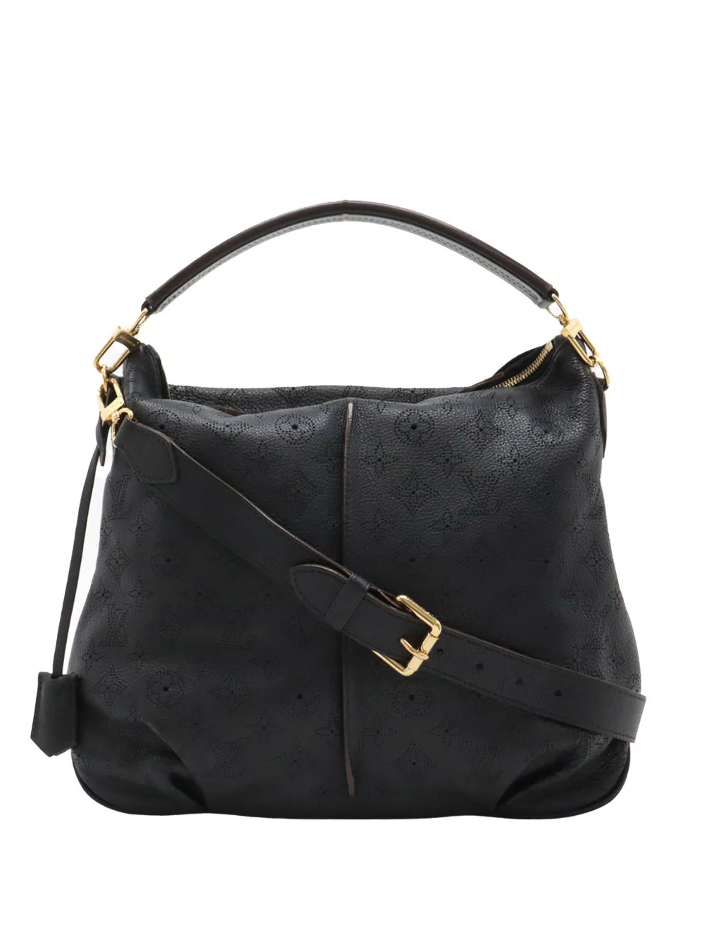 Louis Vuitton Pre-Owned 2012 Monogram Mahina Selene MM satchel - Nero