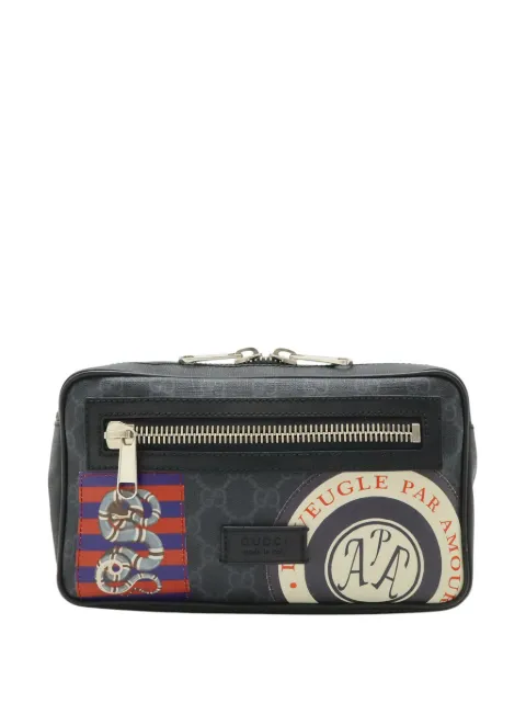 Gucci Pre-Owned شنطة وسط 'نايت كورييه' بشعار GG كبير 2016-2026