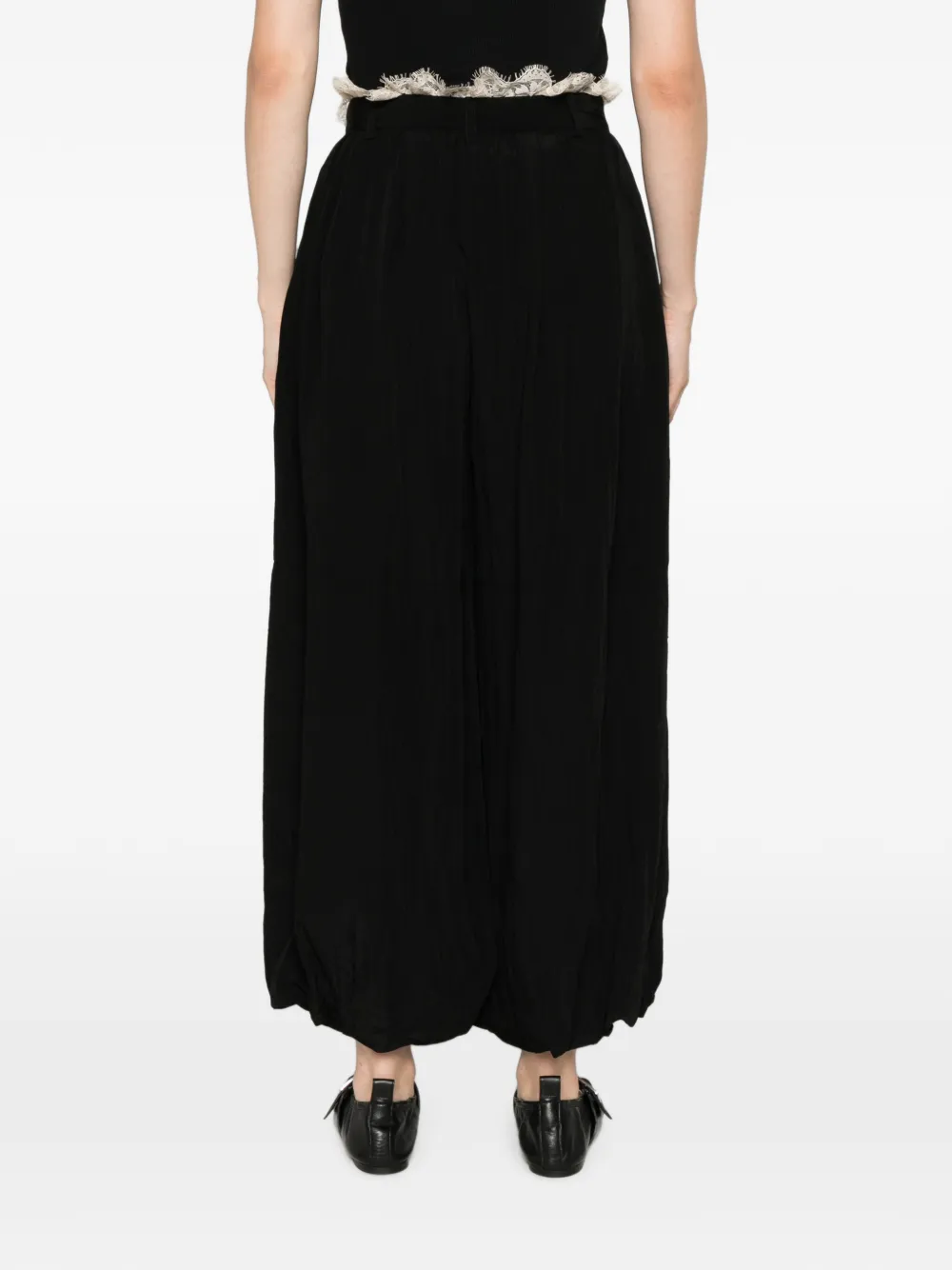 Sea Broek met kanten zoom Zwart