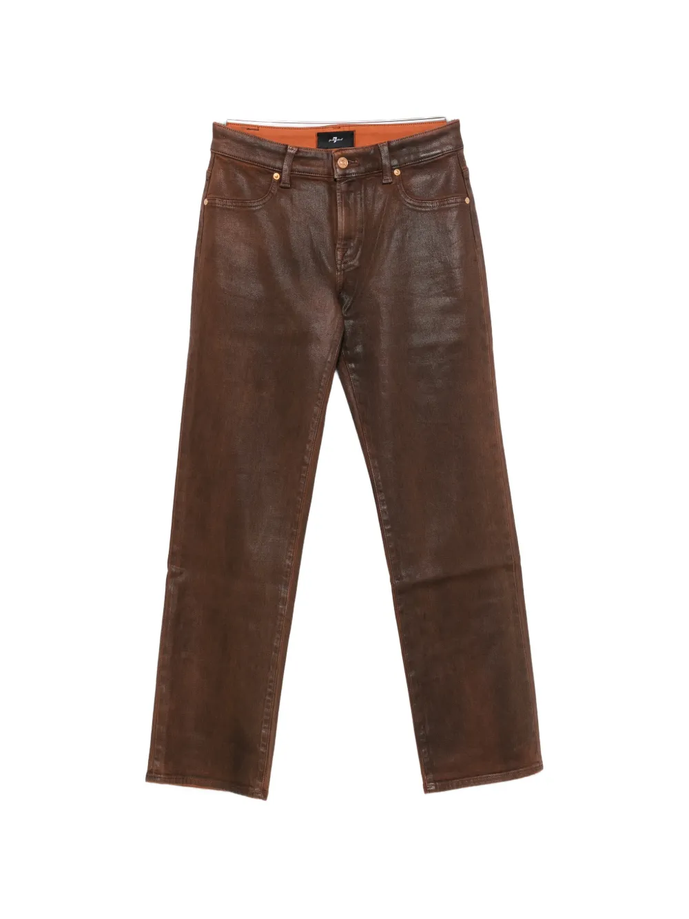 7 For All Mankind Calie straight-leg jeans - Marrone