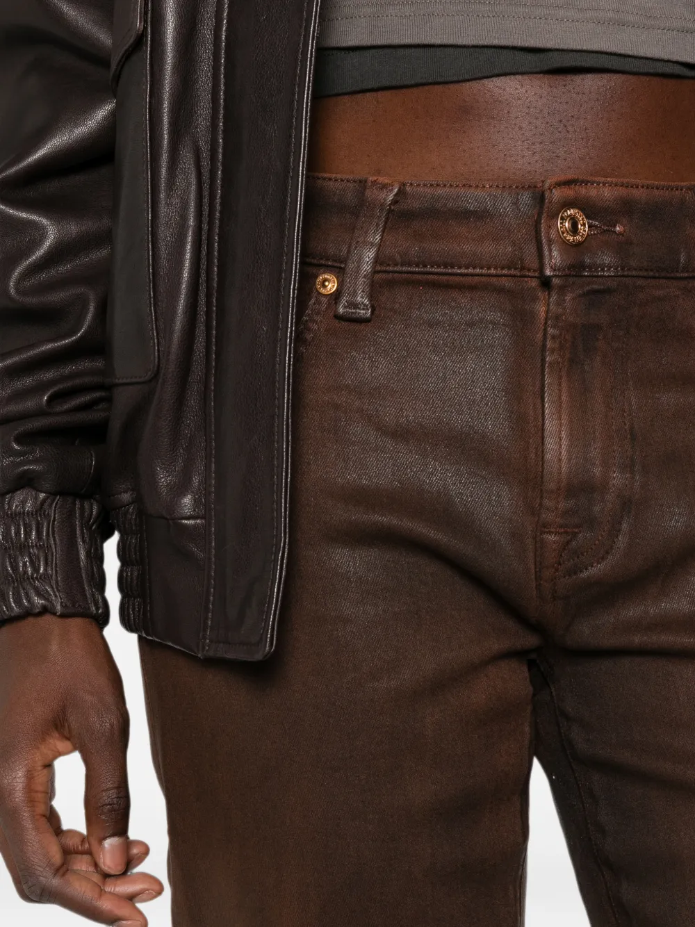 7 For All Mankind Calie straight jeans Bruin