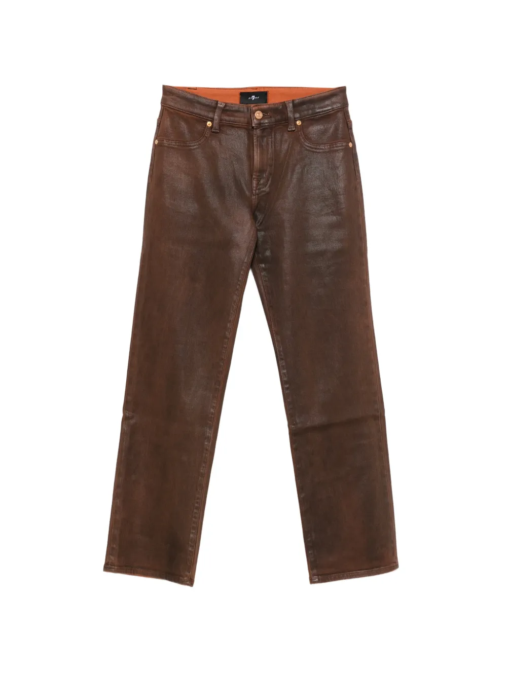7 For All Mankind Calie straight-leg jeans - Marrone
