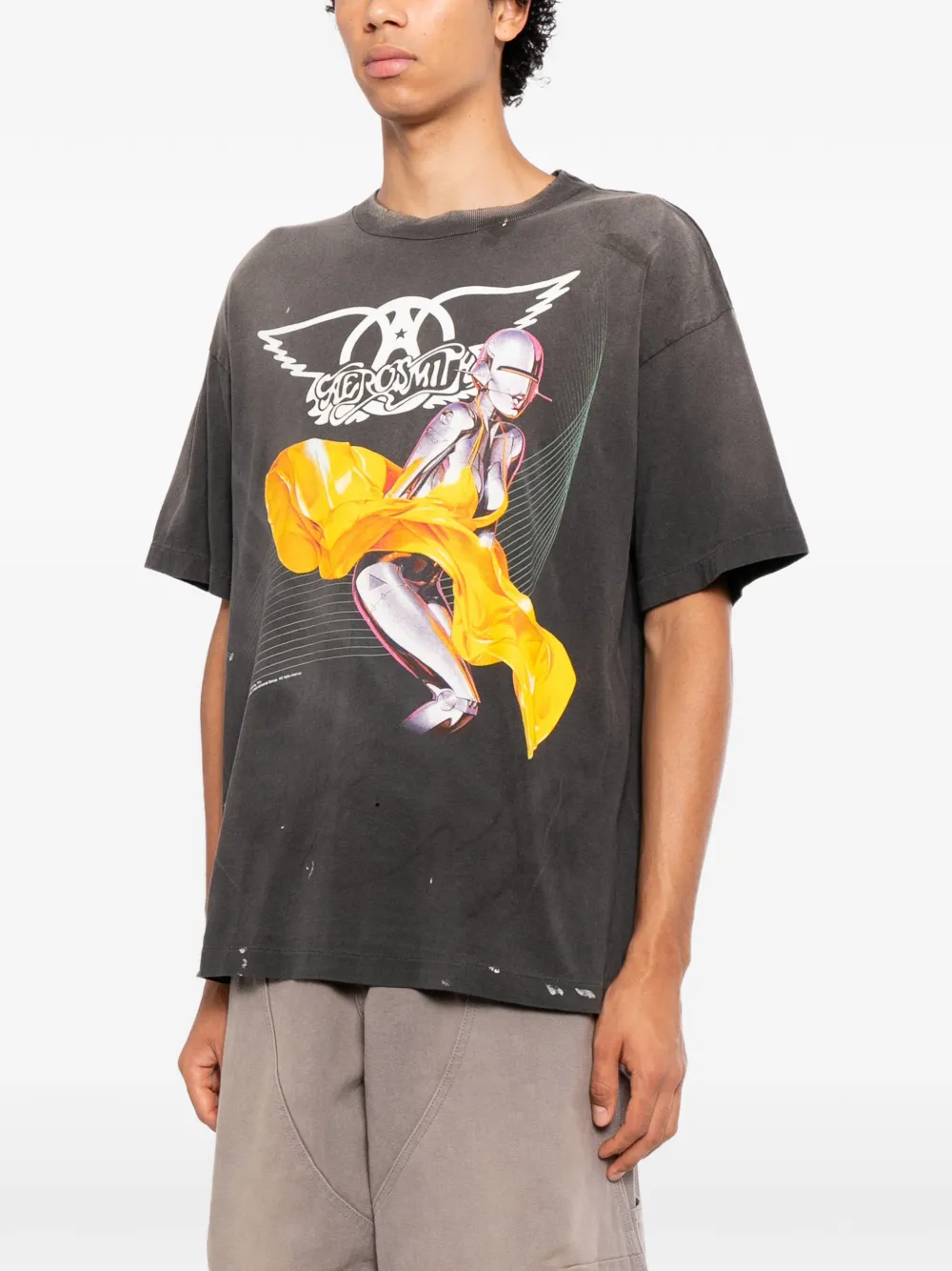 SAINT MXXXXXX T-shirt met grafische print Zwart