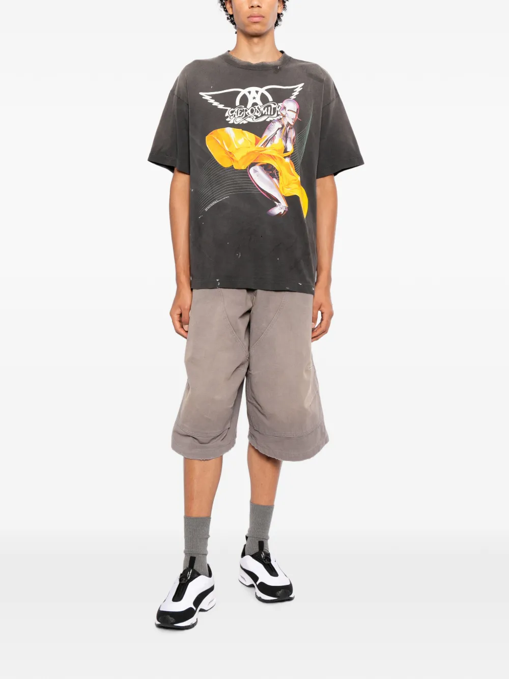 SAINT MXXXXXX T-shirt met grafische print Zwart