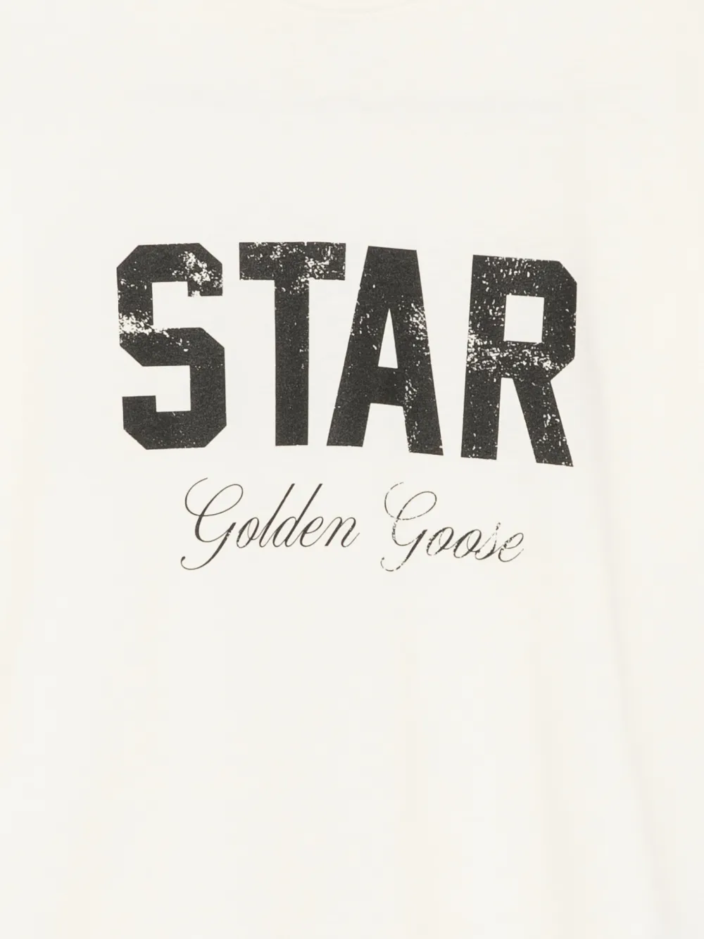 Golden Goose Kids T-shirt met logoprint Beige