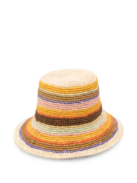 ZIMMERMANN stripe-pattern bucket hat