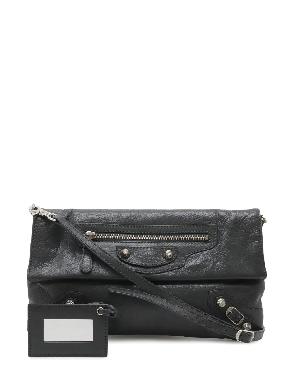 Balenciaga Pre-Owned 2015 Motocross Agneau Giant 12 Envelope crossbody bag - Grigio