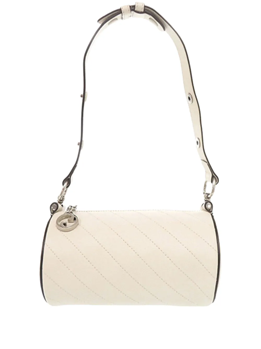Gucci Pre-Owned 2016-2026 Mini Leather Blondie Barrel shoulder bag - Bianco