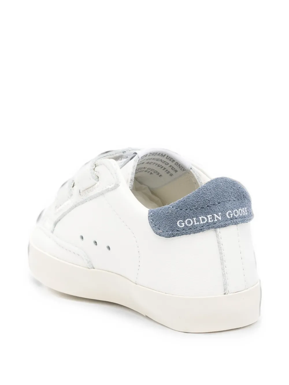 Golden Goose Kids Baby School Super-Star touch-strap sneakers Wit