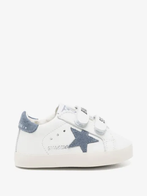 Golden Goose Kids Baby School Super-Star touch-strap sneakers