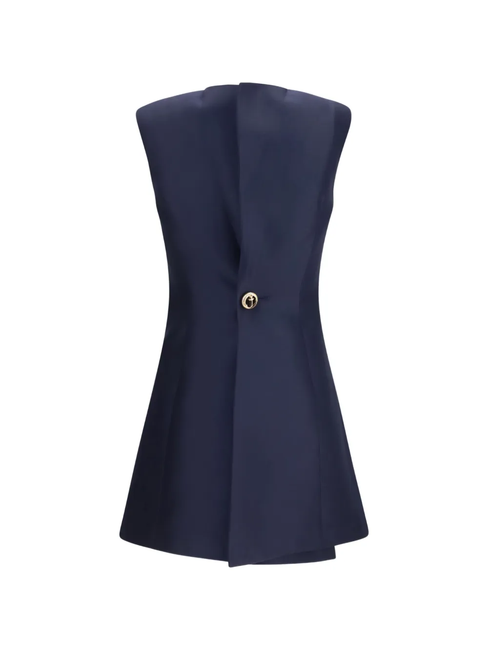 Balenciaga Jurk met V-hals Blauw