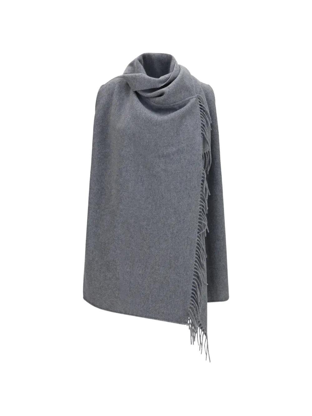 Fabiana Filippi fringe-trimmed high-neck vest - Grigio