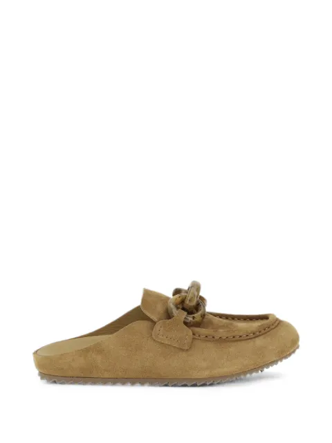 Pedro Garcia Bilma chain-link suede mules