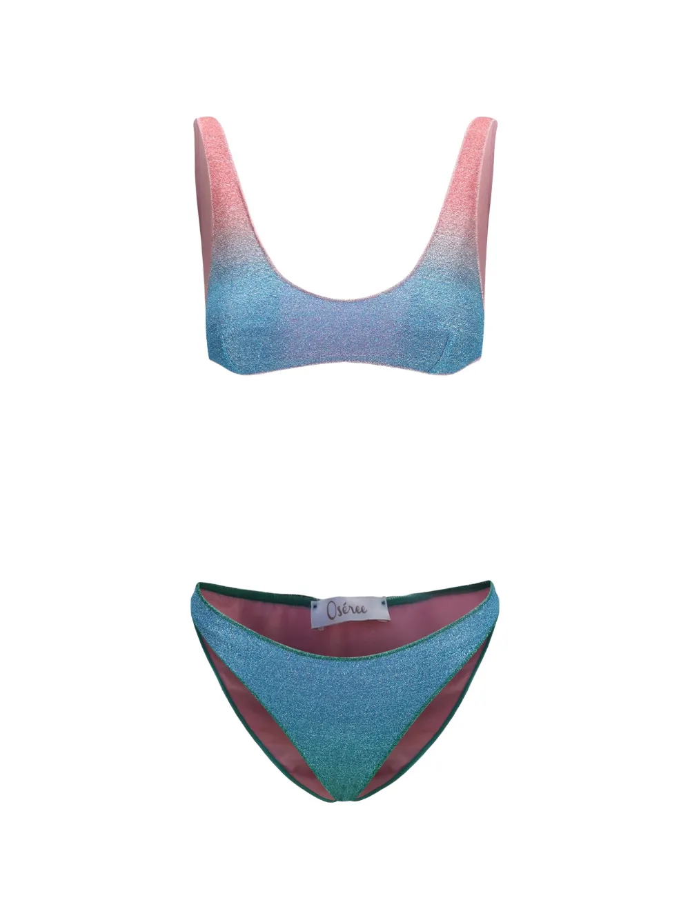 Oséree Lumière ombré-effect bikini - Blu