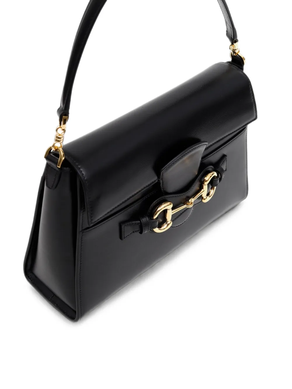Gucci Medium Horsebit leren shopper Zwart