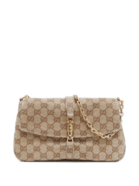Gucci Jackie GG Supreme crystal shoulder bag