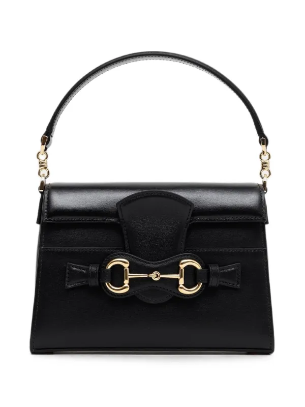 Gucci Horsebit Duomo Small Top Handle Bag in Black