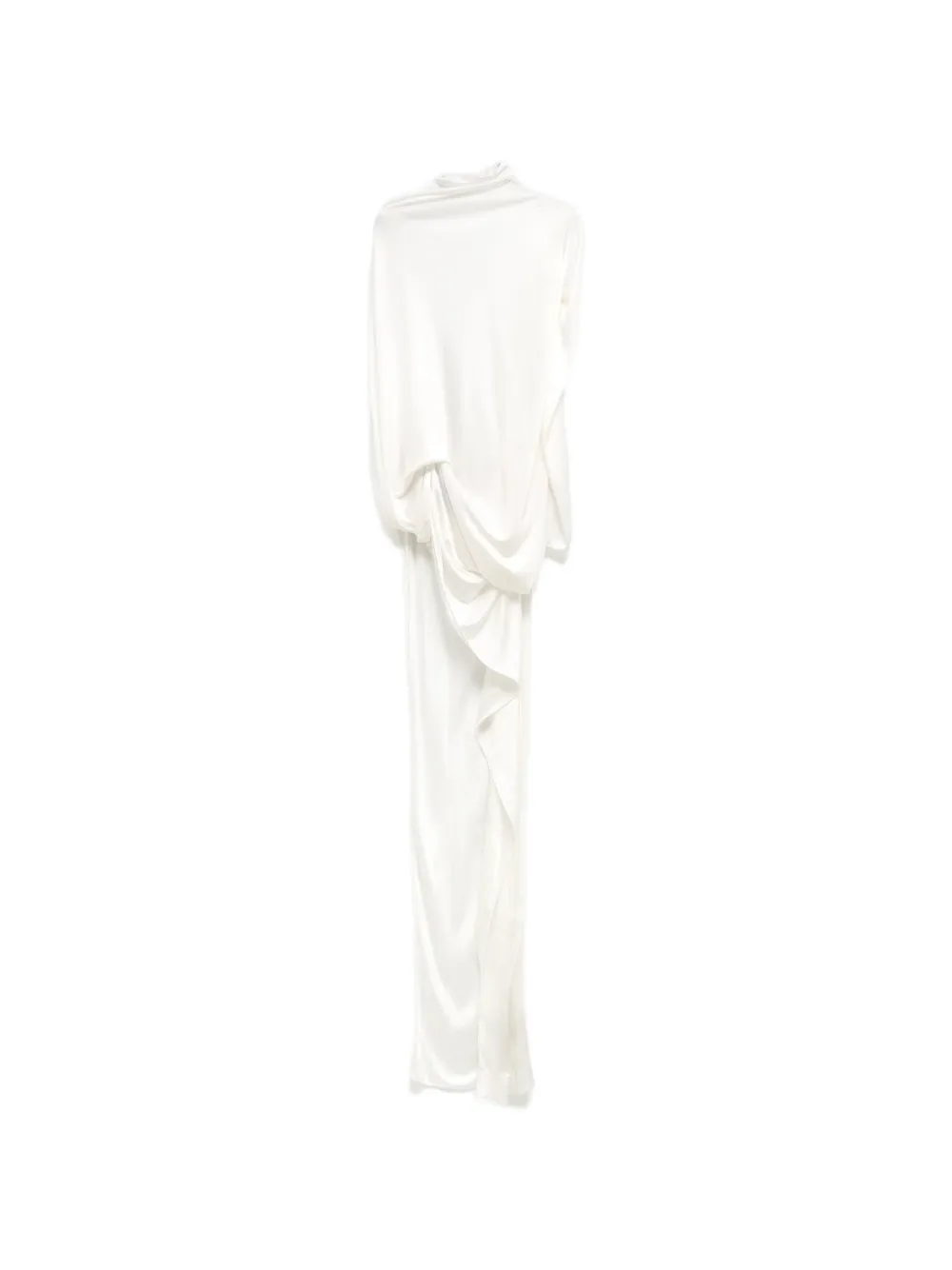 Gucci Mouwloze maxi-jurk met gedrapeerd detail Wit