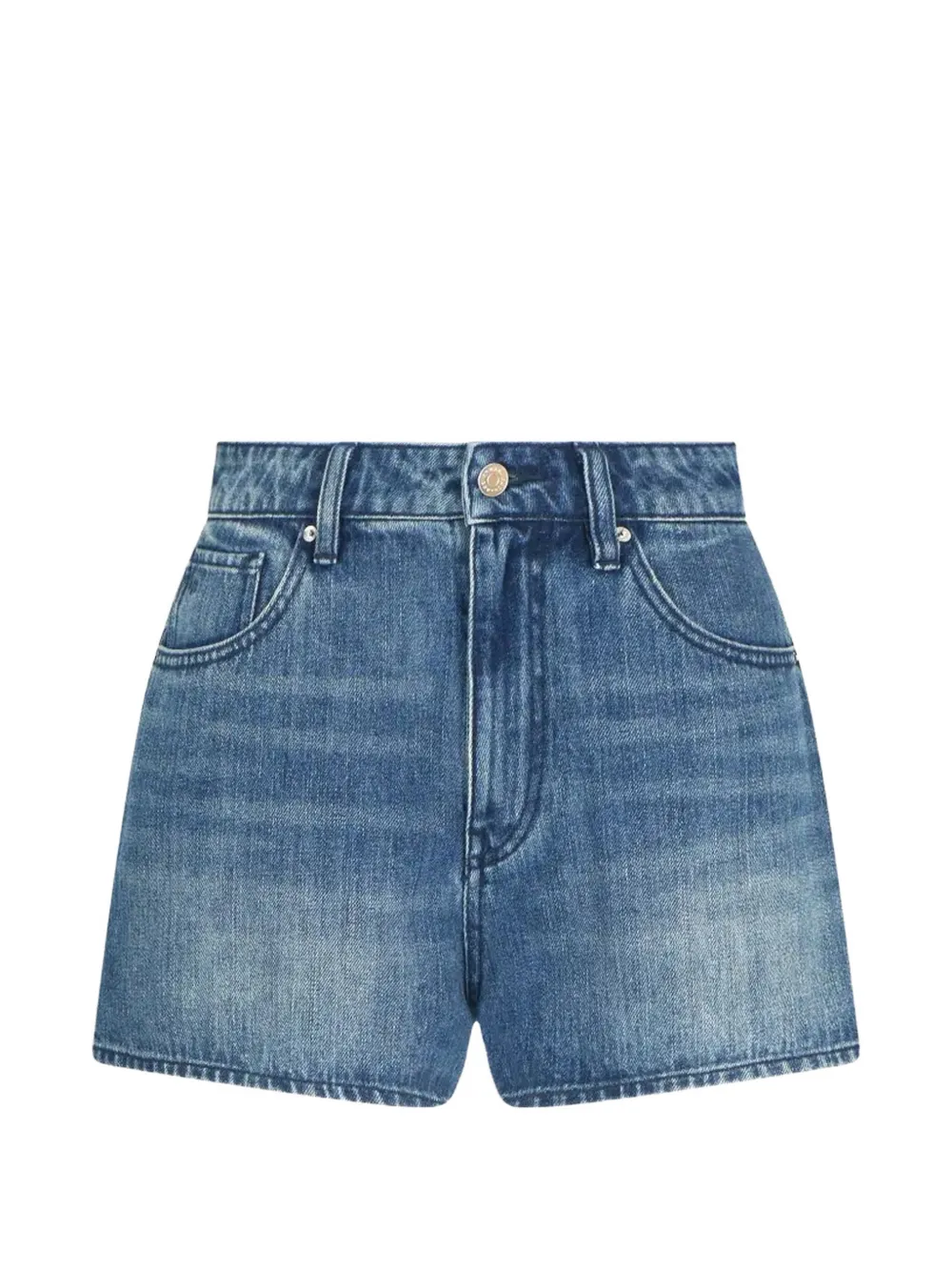 Armani Exchange Shorts effetto schiarito - Blu
