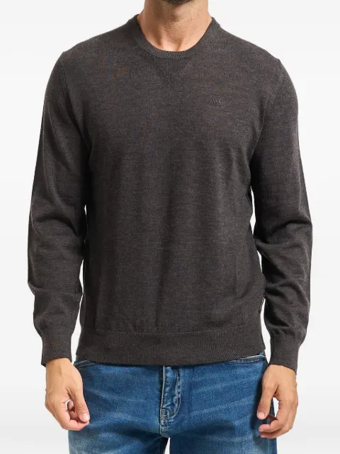 Armani Exchange suéter con logo bordado