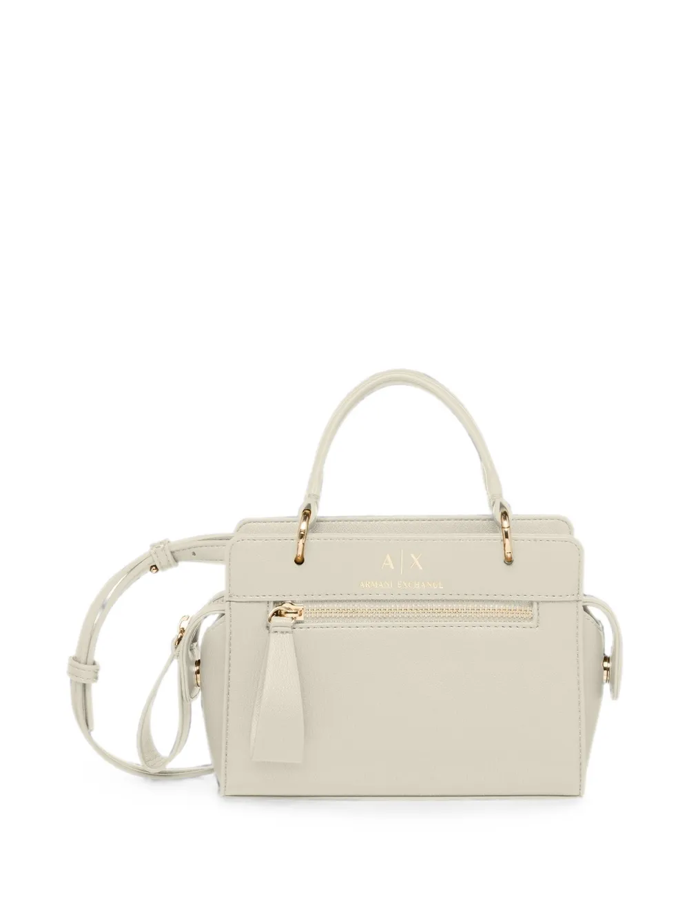 Armani Exchange Shopper met logoprint Beige