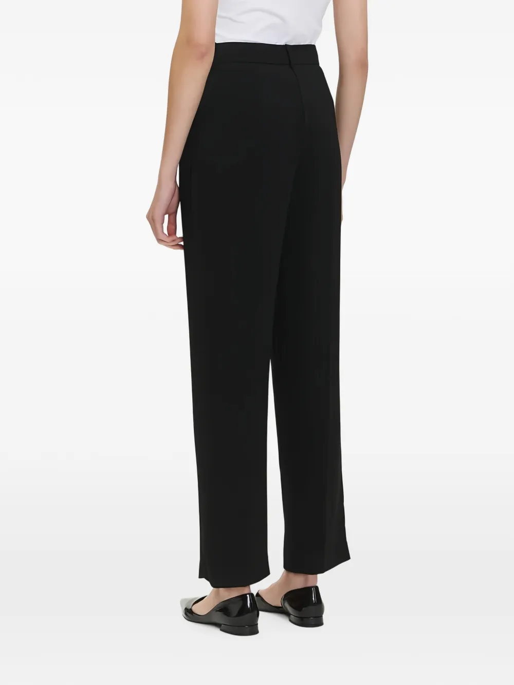 Armani Exchange Broek met geplooid detail Zwart